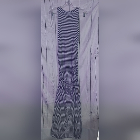 Victoria's Secret Striped Rouched Sides Sleeveless Maxi Dress - Picture 3 of 16